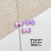 Colorido Lindo Lazo de Doble Punto Pintura para Hornear Aleación Hecho a Mano DIY Cadena de Teléfono Móvil con Cuentas Accesorios para el Cabello Accesorios