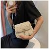 Bolsa de Palha Feminina Verão 2022 Novo Estilo Fresco Flor de Renda Tecida Bolsa Sela Bolsa de Ombro Transversal Versátil