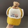 Gorros Infantiles para Otoño e Invierno, Gorros de Pato Cálidos para Niños y Niñas, Gorros Lei Feng Engrosados para Proteger los Oídos, Gorros de Lana Lindos Estilo Coreano