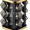 Set Combinado Giratorio de Especias para Cocina Modelo Nuevo Transfronterizo, Botellas de Especias de Lujo Ligero, Botellas de Condimentos, Caja de Almacenamiento, Caja de Especias