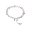 Pulsera Pulsera de Cristal Natural Pulsera Pulsera Elegante para Mujer Estilo Japonés-Coreano Estrella Campana Piedra Ojo de Gato Cristal Rosa Cristal Natural