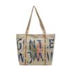 Bolso Tote de Moda con Letras para Mujer Personalidad Trendy Versátil Bolso de Hombro para Estudiante Versión Coreana Ins Bolso Tote de Gran Capacidad