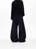 Calça Jeans Botão Tendência Estilo Americano para Homens e Mulheres, Cleanfit Solta Casual Cool Wide-Leg