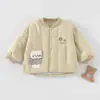 Ropa de Bebé Otoño Invierno Niños Ropa de Algodón Gruesa Cálida Conjunto Clase A Ropa de Abrigo de Invierno para Niños Top Individual