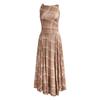 [Amante moderno] Vestido elegante francês retrô sem mangas, design de estilo, cintura justa, vestido longo, vestido xadrez