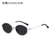 Óculos de Sol Polarizados Novo Estilo, Óculos de Sol Simples Casuais com Proteção Solar, Armação Oval, Retrô, High-End, Óculos Anti-UV para Mulheres