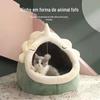 Etiquetagem e Envio Transfronteiriço, Casa de Gato Estilo Jiji Casa de Gato Semi-Fechada Gaiola de Gato Villa Fabricante Atacado Transfronteiriço