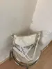 Bolso de Mano Plateado para Mujer, Nuevo Modelo de Verano 2026, Bolso de Hombro de Viaje Moderno y Exquisito, Bolso de Axila, Bolso Cruzado de Cuerno