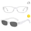 Gafas Retro Cuadradas de Marco Pequeño Sin Receta, Lentes Inteligentes Fotocromáticos, Estilo Urbano Popular, Gafas Protectoras de Alta Definición Anti-Luz Azul