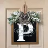 Decoración Personalizada para Puerta Principal Transfronteriza de 26 Letras, Cartel para Puerta, Arreglo de Accesorios, Artesanías de Madera, Adornos Colgantes