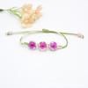Pulsera de narcisos de flor real transfronteriza, época de flor de cerezo, gema, estilo coreano, espécimen vegetal, pulsera de flor seca, regalo para novias, para mujeres
