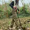 Pantalones de trabajo para exteriores estilo americano para hombre, adecuados para primavera y otoño, diseñados para senderismo y montañismo, con un corte holgado y recto, duraderos y con múltiples bolsillos, lo que los convierte en pantalones largos casuales
