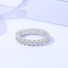 Anillo clásico de plata de ley s925 Damila con circonita personalizada Anillo de diseño de nicho de lujo ligero europeo y americano anillo femenino venta directa
