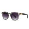 Gafas de Sol Redondas Modernas Transfronterizas de Comercio Exterior Fotografía Callejera Europea y Americana Ins Modelo Rojo de Internet Gafas de Sol Decorativas de Metal Femeninas 1501