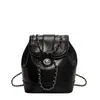 Mochila Estilo Tweed para Mujer 2023 Nueva Moda Tendencia Bolso Cubo con Cadena Mochila Escolar para Estudiantes Dropshipping