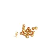 Contas Redondas Facetadas Olho de Gato Brilhantes de Textura Fina Preservadoras de Cor Banhadas a Ouro 14K para Pulseiras, Colares Artesanais DIY, Contas Soltas, Acessórios de Joias