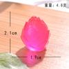 Novo Lindo Fruta Simulação Micro Paisagem DIY Ornamento Luminoso Melancia Morango Uva Resina Artesanato