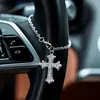 Moda Europeia e Americana Transfronteiriça Minimalista Tendência Pingente de Carro Decoração de Interior Liga de Zinco Cruz Cereja Ornamento para Pendurar no Carro