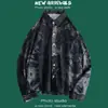 Camisa de Manga Longa com Caimento de Alta Qualidade para Primavera e Outono Masculina Estilo Coreano Ins Tendência Despojada Bonita Nicho Celebridade da Internet Estilo de Hong Kong Solta Camisa Floral