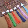 Corda Pequena Vermelha para Pendurar, Conjunto de Tubo Dourado Pequeno Ornamento de Cabeça para Pendurar no Carro Festivo Acessório de Borla de Corda para Pendurar DIY Borla de Corda Corda para Pendurar
