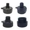 Accesorios para contenedores IBC, conectores de plástico para válvulas, adaptadores, rosca gruesa a 6/8", 4/8", 1" y 1.5" para conectar a válvulas de tubería rígida.