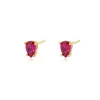 Pendientes Henna de Plata de Ley 925 con Zirconia Elegante en Forma de Gota de Agua para Mujer, Moda Simple Versátil Ins Europea y Americana, Al por Mayor en Stock
