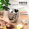 Cuenco de acero inoxidable 304 para derretir chocolate, utensilios de repostería para el hogar, para calentar queso y mantequilla, resistente al agua.