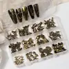 Accesorios Transfronterizos Nuevos para Uñas de Halloween Set de Aleación Decoraciones Esqueleto Fantasma Araña Murciélago Decoraciones para Uñas