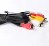 Cable 3rca a 3rca Cable AV tres a tres cable de audio video 1.5 m cobre TV decodificador Cable