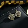 2026 Brazaletes y Pendientes de Zirconia en Forma de Corazón para Mujer, Nuevos Pendientes de Estilo 2026, Elegantes Brazaletes de Oreja con Diseño Único, Pendientes Vintage