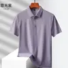 Camiseta de Manga Corta con Cuello de Solapa de Verano 2026 para Hombres y Mujeres Talla Grande Holgada Casual de Seda de Hielo Secado Rápido Camiseta Polo Superior de Moda