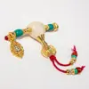 Set de Accesorios de Vidrio Sherpa de Tres Vías Color Dorado Arena para Pulseras, Collares y Colgantes Hechos a Mano DIY, Accesorios de Joyería de Moda