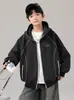 Jaqueta Infantil Estilo Primavera e Outono 2026 Novo Top de Tricô Infantil para Crianças de Média e Maior Idade Roupas de Outono para Meninos Cardigã com Capuz