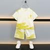 Conjunto de Verão Masculino Manga Curta 2026 Novo Tendência Cool Moda Infantil Roupas de Bebê Menino Conjunto Esportivo de Duas Peças para o Verão