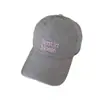 Gorra de béisbol simple bordada de copa profunda para mujer con circunferencia de cabeza grande, ala ancha, hace que la cara parezca más pequeña, gorra de pico de pato extragrande y profunda
