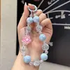 Fabricante Mayorista de Llaveros Transfronterizos con Cuentas de Moño, Llaveros para Coche de Niñas Temática Dopamina, Cordones para Teléfono con Forma de Corazón