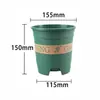Maceta para Grosella Verde Resistente al Sol Plástico Espesado Resina Multiespecificación Maceta con Control de Raíces Transpirable Rábano Verde Maceta Montaña Verde Fabricante Venta al por Mayor