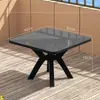 Combinação de Mesa e Cadeiras de Plástico para Pátio Externo Mesa para Barraca de Comida Churrasco de Feira Noturna Cadeira com Encosto Impermeável Protetor Solar Praia Exportação