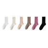 Calcetines de lana para mujer para otoño e invierno, calcetines de media pantorrilla, engrosados y cálidos, adecuados para dormir, calcetines de maternidad resistentes al olor, para combinar con zapatos Birkenstock, calcetines largos apilables