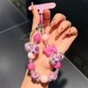 Lanyard de Teléfono Móvil de Alta Gama a la Moda, Corazón Girly Creativo, Hecho a Mano con Cuentas, Varios Estilos, Cadena Universal para Teléfono Móvil, Alta Gama