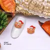 Ornatos de Natal Tridimensionais para Nail Art 2023 Novo Boneco de Neve Árvore Alce Sino Papai Noel Adesivos de Decoração de Unhas