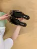 []Pantuflas de Lunares con Lazo Estilo Francés para Mujer 2026 Nuevo Estilo de Verano Sandalias Elegantes con Tacón de Cuña para Uso en Exteriores
