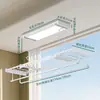 Máquina de secar roupas inteligente, varal elétrico de elevação doméstico mini montado na lateral, varal de varanda multi-especificação