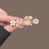 Horquilla de Flor Estilo Antiguo Accesorio para el Cabello Pinza para el Cabello Pinza de Pato Exquisita de Gama Alta Versátil