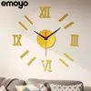 Pegatinas de Pared Digitales 3D de Acrílico de Moda Reloj de Pared Creativo Arte de Espejo DIY Reloj de Sala de Estar