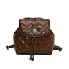 Mochila de Cadena Rombo Inspirada en el Diseño 2026 Nuevo Bolso Cubo de Primavera Textura de Alta Calidad Bolso de Moda para Viajes para Mujeres