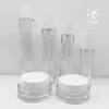 Garrafa Redonda Reta Elegante e Fina 100ml 80ml 30ml Material de Embalagem para Garrafa de Tônico e Loção Garrafa com Fundo Grosso