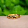 Anillo Imitación Oro Forma de Corazón para Mujer, Estilo Ins de Alta Gama, Anillo Índice Imitación Oro 18K, Anillo Abierto Ajustable, Venta al por Mayor