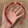 Diadema de cinta en espiral de alta gama coreana de una pieza y dos piezas para mujer sin atar la cabeza Accesorios para el cabello de color rojo Diadema para el cabello con patrón retorcido