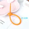 Venta al por mayor de fabricantes de bridas de datos multifuncionales con diseño de hebilla tipo pasador reutilizable para cables de red, hechas de silicona
